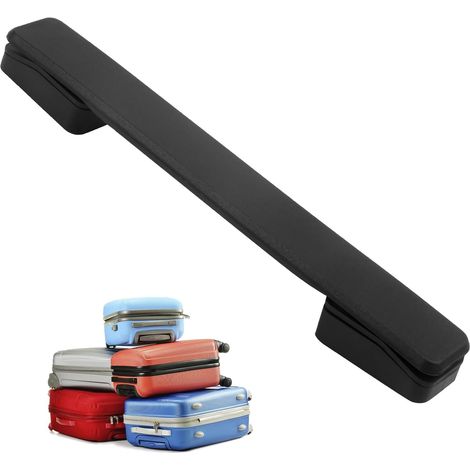 Poignée de bagage en plastique TPU noir, poignée de traction de valise 20 cm, protection de poignée en PU 1 pièce (1/4)