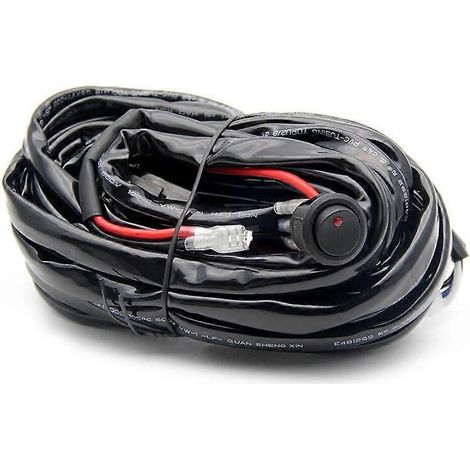 Phare de travail LED HAOLIDE pour moto, camion, SUV, 4x4, 12V/24V, antibrouillard, projecteur, 1 pièce, câble inclus (1/5)