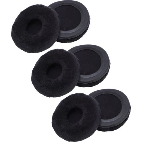 Lot de 6 coussinets d'oreille de rechange en mousse à mémoire de forme de 65 mm pour casque ATH-FC700/FC707 (noir) (1/5)