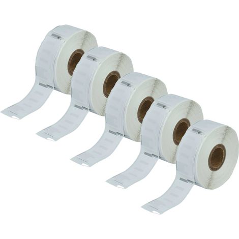 vhbw 5x Label Roll 25mm x 54mm (500 Label) Replacement for Dymo 11352 for Label Maker (1/4)