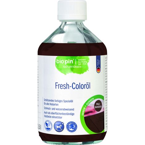 Biopin Naturfarben Holz-Coloröl 500 ml palisander Holzschutzmittel