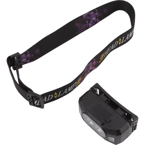 Lampe frontale LED à capteur, trois couleurs d'éclairage, rechargeable, puissante, idéale pour la pêche, la course à pied et le camping.
