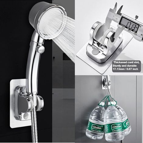 Support de douche réglable sans poinçonnage accessoires suspension Lotus punch Head Card Flower Sunshine base fixe (1/4)