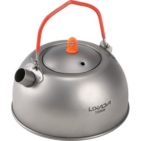 Lixada 600ml Titan-Wasserkocher für heißes Wasser, Kaffee, Tee – Camping, Wandern, Rucksackreisen
