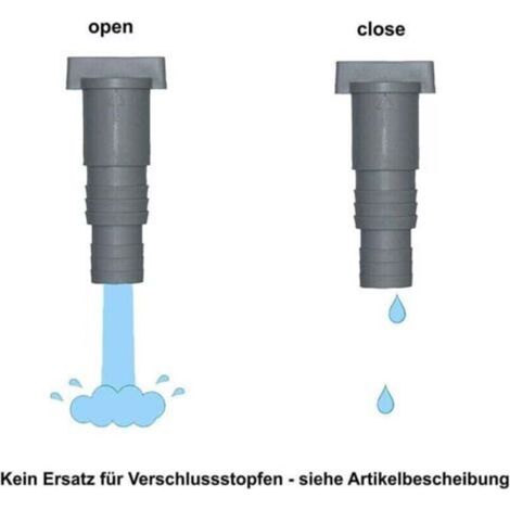 Lot de 2 Vanne d'entretien/d'arrêt pour Piscine avec Raccord de Tuyau de 32/38mm, Robinets d'arrêt pour Piscine, Vanne Piscine Double Split Tuyau Valve Plunger Accessoires de Piscine (1/5)