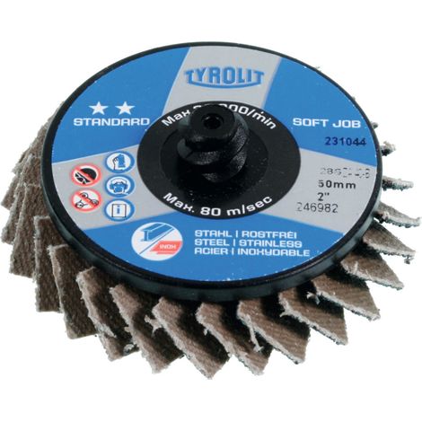 TYROLIT Soft Job Fächerschleifscheibe (ZA),Ø 50,8 mm, Körnung: 40 (1/2)