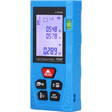 Télémètre laser portable de haute précision avec détection de distance par lumière rouge et cordon (1/5)