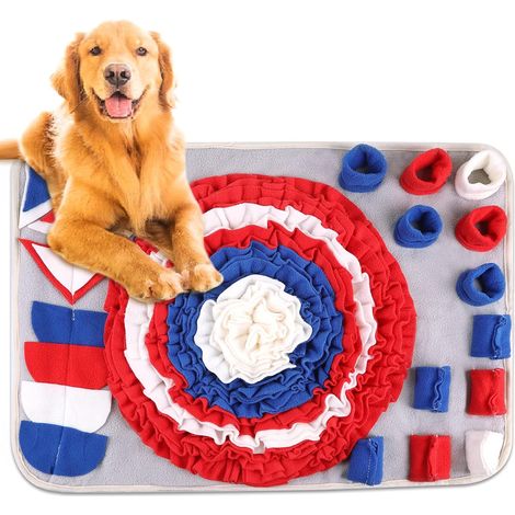 1 Tapis de fouille, antidérapant, en polaire douce, puzzle interactif pour chien et chat (1/5)
