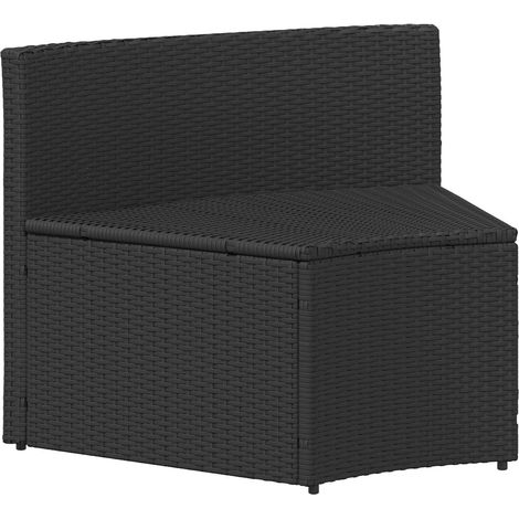 Maison Exclusive - Sofa Set 2 pcs Schwarz Massives Akazienholz un
