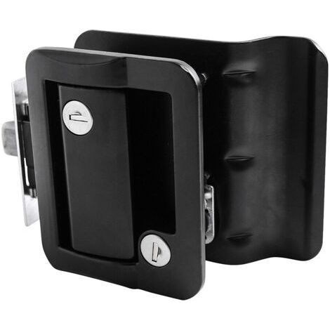 VR Travel Trailer Entry Door Lock Polar Black Paddle Deadbolt (Travel Trailer Entry Door Lock)-INHHUB (1/5)