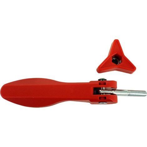 Poignée de serrage pour tondeuse – Accessoire compatible Scheppach LM141-46P, LM161-46S – Prise en main confortable – 5911238011