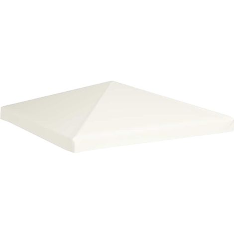 vidaXL Oberseite für Pavillon 310 g / m² 3 x 3 m Creme Weiß