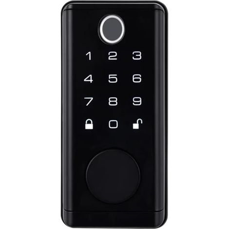 Serrure de porte intelligente Serrure De Porte Électronique Numérique, Avec Mot De Passe Intellint À Empreintes Digitales, Carte Rfid, Entrée Sans Clé Tuya, Serrures Biométriques Numériques ( Color : (1/5)
