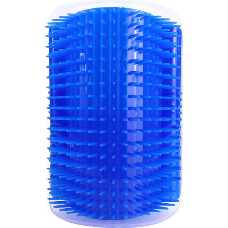 Peigne de toilettage pour animaux de compagnie Angle Friction Peigne de massage pour animaux de compagnie + Menthe(bleu) (1/5)
