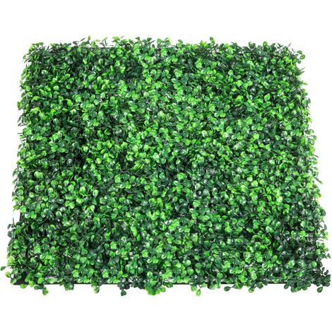 Panneaux de haie artificiels en buis 12 pièces, mur de verdure synthétique 20x20 pouces, décoratif et privé pour jardin intérieur (1/5)