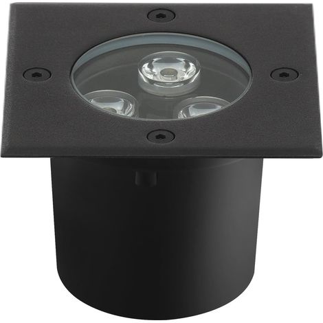 Spot Led Encastrable Exterieur 3W IP67 Spot Encastrable Exterieur Spot Led Extérieur Encastrable 270 Lm 3000K Spot Terrasse Exterieur Encastrable Pour Terrasse Jardin Chemin 220V Rond Noir (1/5)
