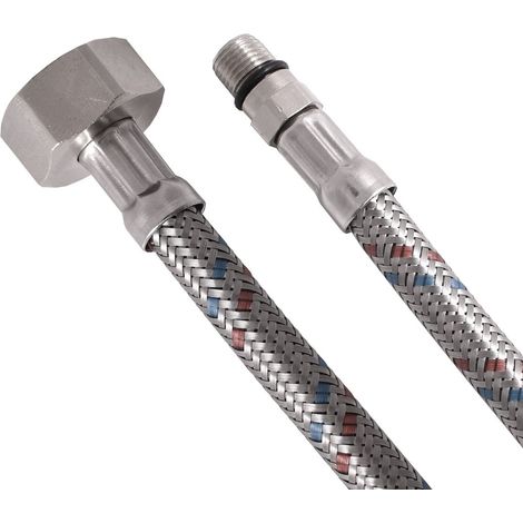 Tuyau flexible en acier inoxydable M10x1/2", (L) 60 cm (1/2)