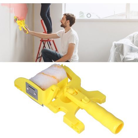 Rullo per pittura multifunzionale con guida per pareti e soffitti, kit di pittura di precisione. (1/5)