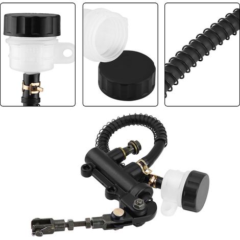 Cylindre maître hydraulique frein arrière au pied repliable avec pompe réservoir pour moto quad enduro (1/5)