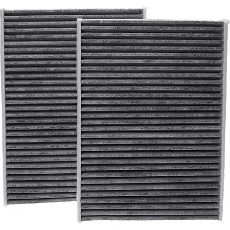 vhbw 2x Innenraumfilter Ersatz für JS Asakashi AC0244CSET für PKW - Mit Aktivkohle