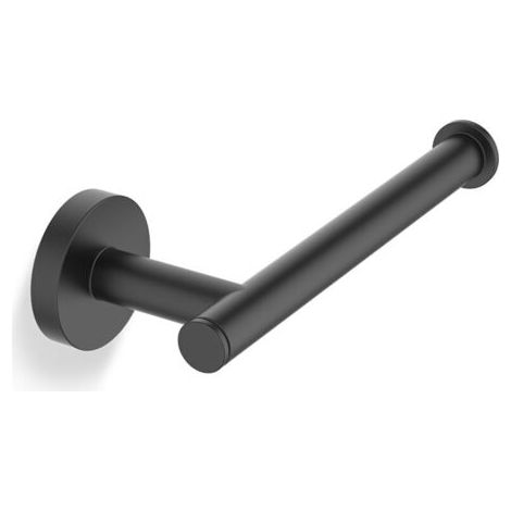 Toilettenpapierhalter, Wand-Toilettenpapierhalter, aus Edelstahl 304, Klebe- oder Schraubmontage, schwarze Farbe (1/4)