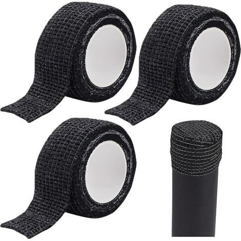 4 piezas protectores de patas de silla, cinta antideslizante para muebles, bandas autoadhesivas sin pegamento para suelos, evitan el deslizamiento de sillas y mesas, silenciosos, color negro (1/5)
