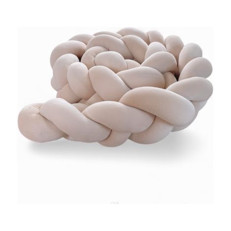 Paracolpi per lettino in velluto intrecciato, 180 cm (beige) (1/3)