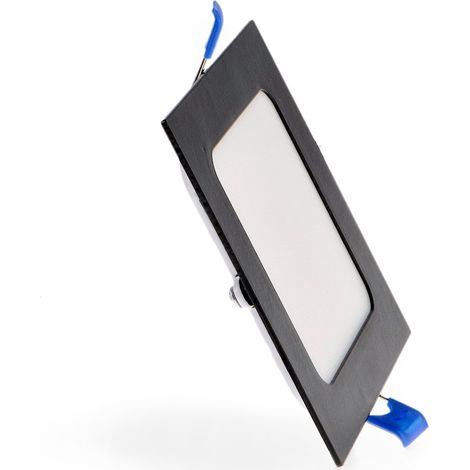 IluminaShop - Panel LED Cuadrado Negro 6W CCT