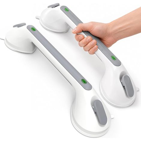 2 Pieces Bathroom Suction Cup Handle for Seniors (1/5)