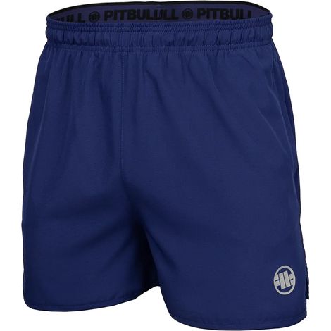 Pantalones cortos deportivos Pitbull Performance con logo pequeño, color azul marino, talla M