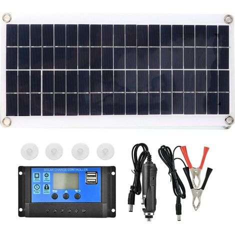 20W 12V Solarpanel-Set mit 10-60A Regler, ideal für Wohnmobile, Yachten, Außenbereiche, Gärten und Beleuchtung. (1/5)