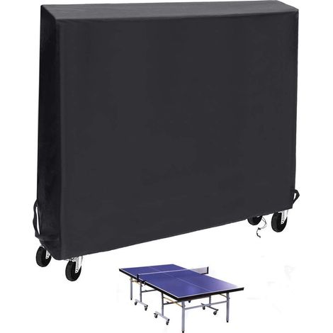 Housse de Table de Tennis de Table,Housse de Table de Ping-Pong Extérieure,Anti-Poussière Etanche et Résistante aux Intempéries - 165 X 70 X 185 CM (1/5)
