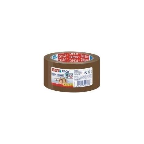 Tesa Extra Fuerte Cinta Adhesiva Marrón 50 mm x 66 m