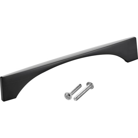 SOTECH Möbelgriff Bügelgriff Blackline XIV schwarz matt Schubladengriff Schrankgriff inkl. Schrauben - Bohrlochabstand (BA) 128 mm, 1 Stück (1/4)