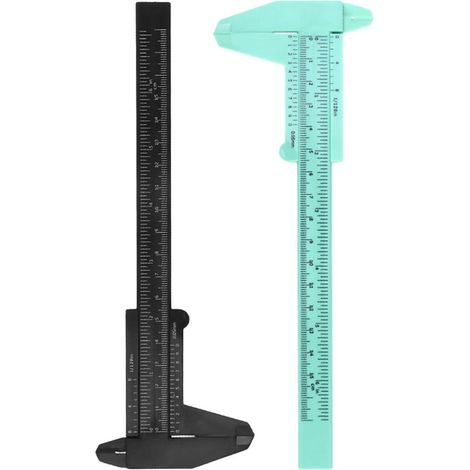 Étrier de 150mm en Plastique, Lot de 2 Pièces, Outil à Coulisse Précis et Facile à Utiliser pour Menuisiers et Machinistes (1/5)