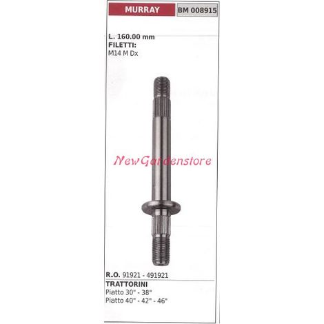 Portacuchillas de cubo de eje tractor cortacésped segadora plana 30" MURRAY 008915