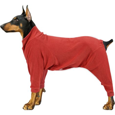 Dog Cold Weather Coat Dog Warm Pajamas Onesie Soft Winter Dog Sweaters Jacket for Medium Large Dogs (1/5)