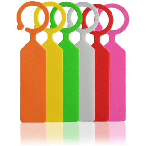 300 pezzi di etichette di piante in plastica, etichette pendenti per piante, marcatori per giardino in plastica impermeabile in 6 colori (1/5)