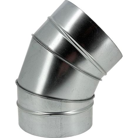 Coude à 45° en aluminium - Ø200mm pour gaine de ventilation (1/2)