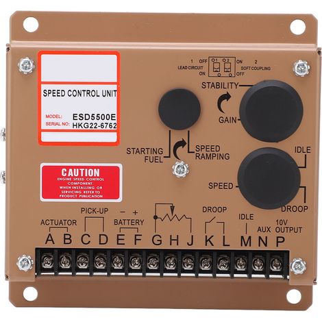 ESD5500E – régulateur électronique de moteur, groupe électrogène Diesel, démarrage lent, contrôleur de vitesse de ralenti, 12V, 24vdc