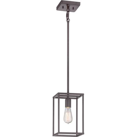 Suspension Quoizel New Harbor bronze ouest E27 60W (1/4)
