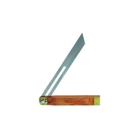 Facom – Équerre de mécanicien 300 mm – Acier avec talon en bois – Pour travaux de précision – Angle d'inclinaison 90° (1/5)