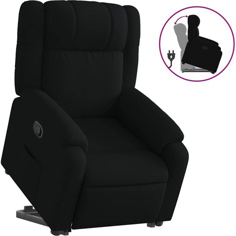 Maison Exclusive - Relaxsessel mit Aufstehhilfe Schwarz Stoff