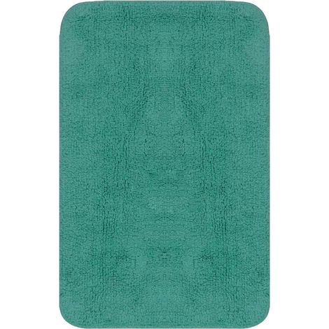 Maison Exclusive - Set Tappetini per Bagno 3 pz in Tessuto Turchese (1/5)