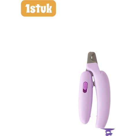 Coupe-ongles pour animaux, outil de toilettage sûr et tranchant pour chats et chiots, poignée antidérapante, violet (1/4)