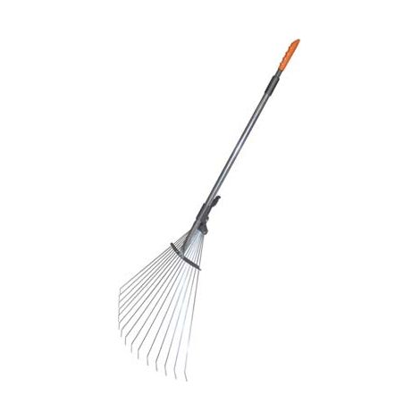 SCOPA GIARDINO A VENTAGLIO VELOX TELESCOPICA STARS - MANICO ALLUMINIO H.CM 75/155- 6 pezzi
