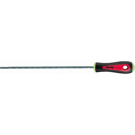 Lime ronde d'affûtage manche bi-matière - 200 mm - T4,75 - MOB
