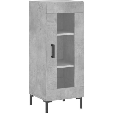 Credenza buffet cassettiera mobile contenitore organizer cucina soggiorno soggiorno 34,5 x 34 x 90 cm derivati del legno grigio 020031905