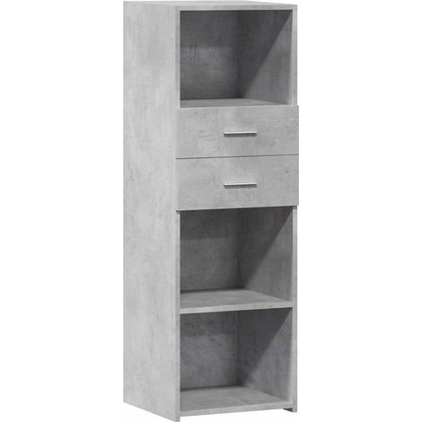 Aparador cómoda cómoda armario mueble organizador cocina salón salón alto 40 x 42,5 x 124 cm madera contrachapada gris 020034438