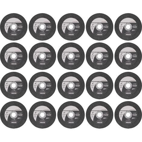 Ortviai Disques de coupe pour métaux – 20 pièces, diamètre extérieur 100 mm, alésage 16 mm, grain diamant (1/5)